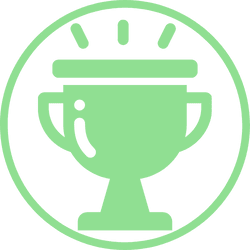 trophy icon lightest green